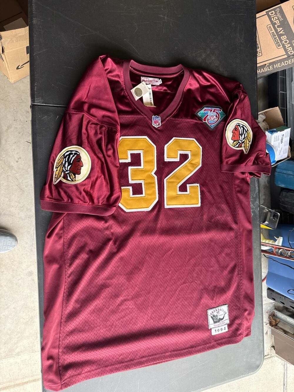 Mitchell & Ness Ricky Ervins Washington Redskins 1994 Authentic Throwback Jersey